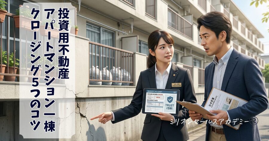 投資用不動産アパートマンション一棟のクロージング５つのコツ