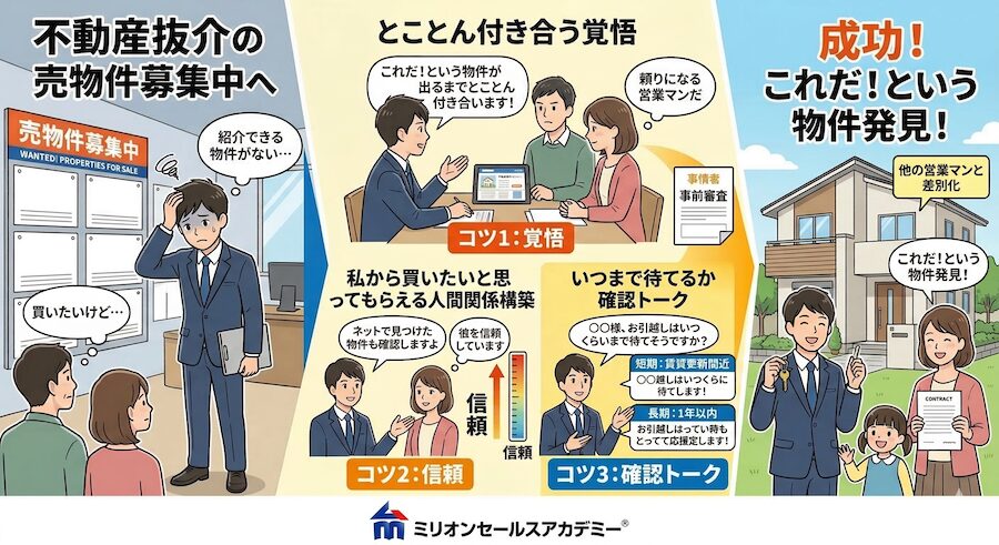 不動産営業コツ