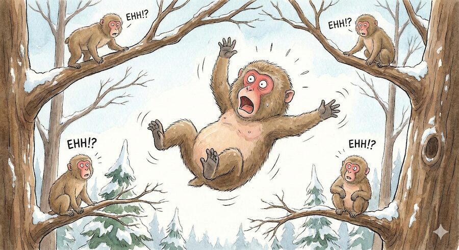 猿も木から落ちる