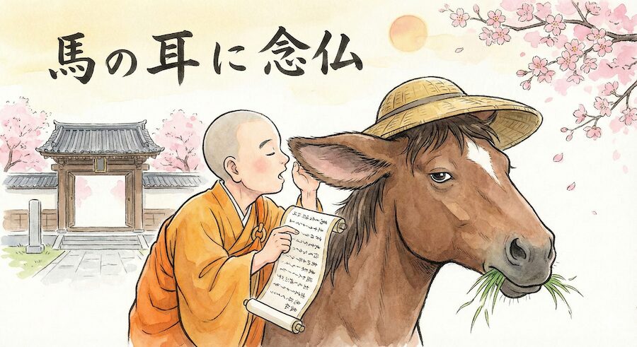 馬の耳に念仏