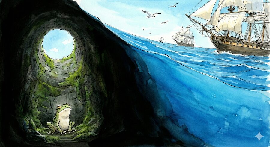 井の中の蛙、大海を知らず