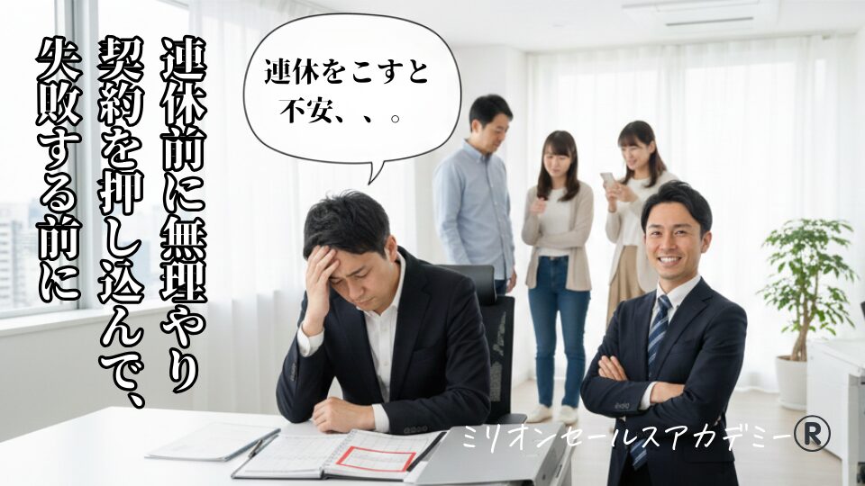 連休をこすと不安