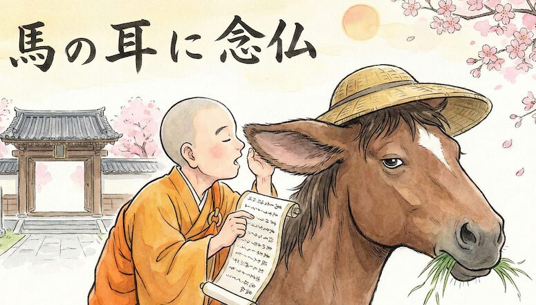 馬の耳に念仏
