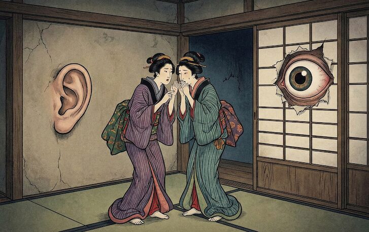 壁に耳あり障子に目あり