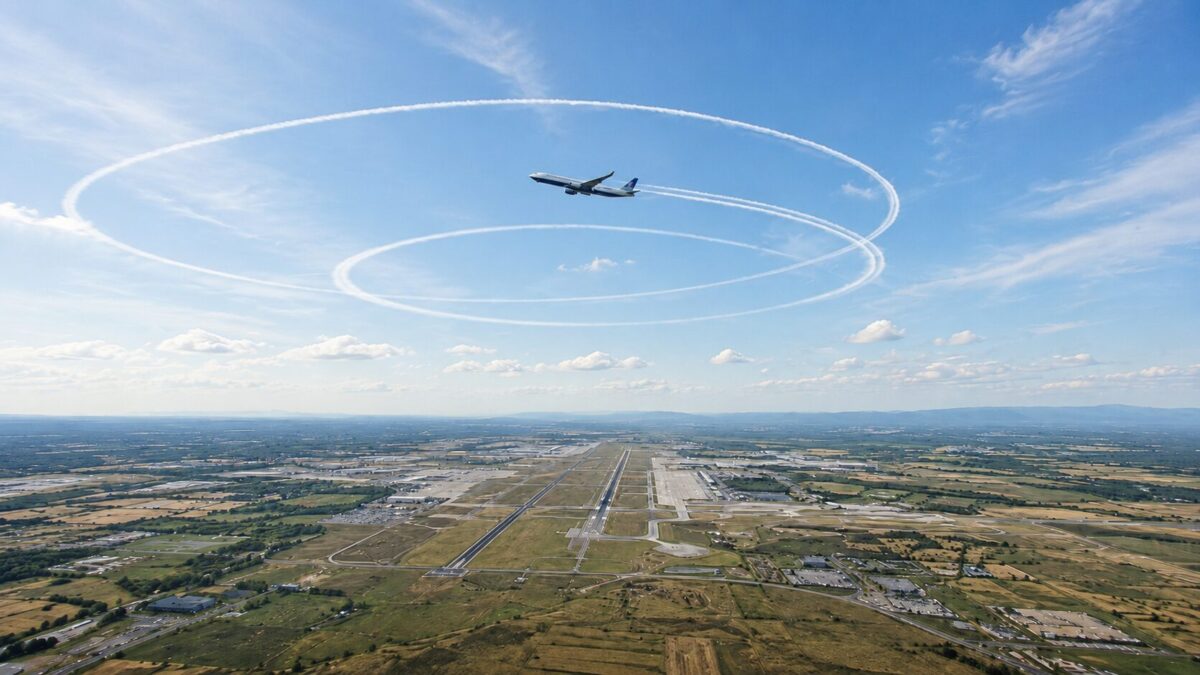 着陸できない飛行機