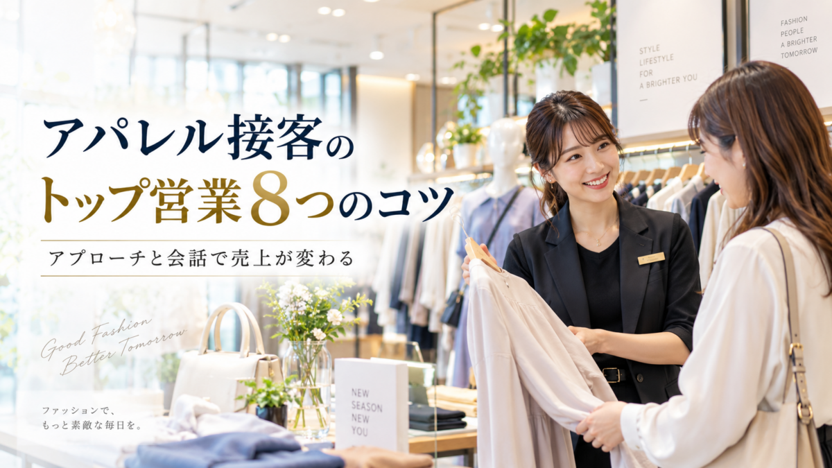 アパレル販売・営業コツ